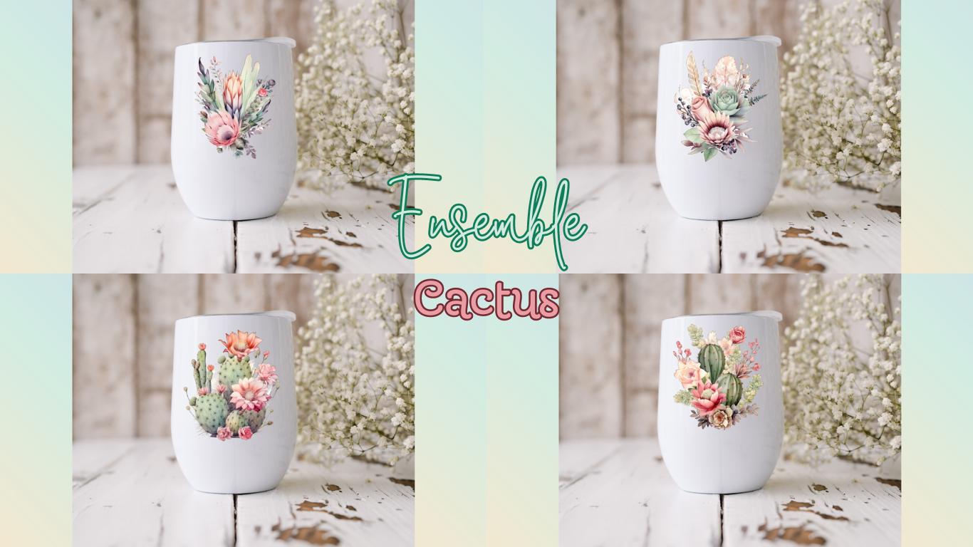 Ensemble de verre isotherme Cactus